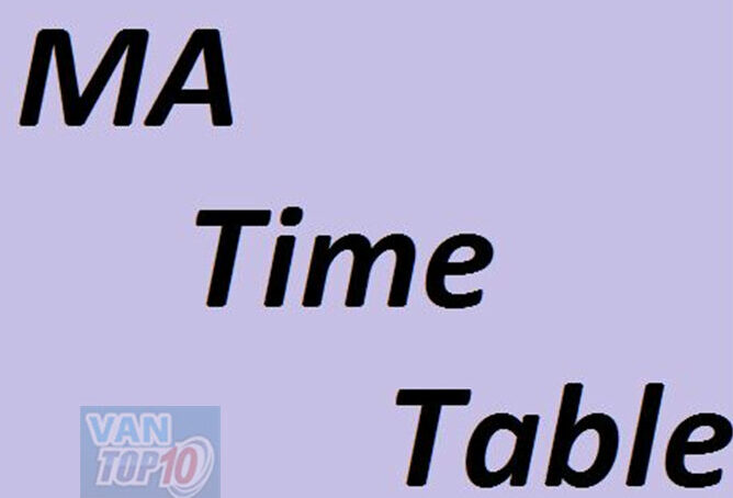 MA Time Table 2023