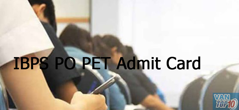 IBPS PO PET Admit Card 2023