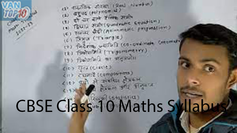 CBSE Class 10 Maths Syllabus 2023-24