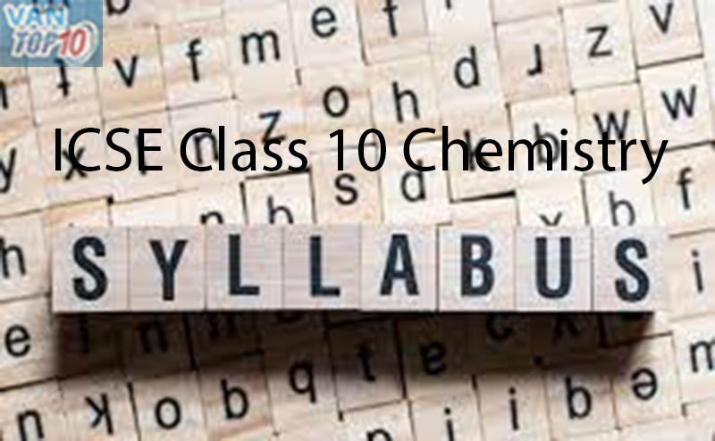 ICSE Class 10 Chemistry Syllabus 2023-24
